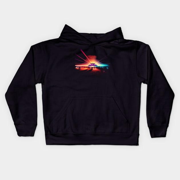 EDM Festival Kids Hoodie by apsi